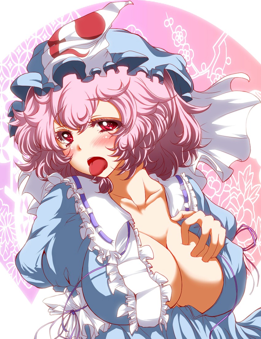 saigyouji yuyuko (touhou) drawn by zan_(harukahime)