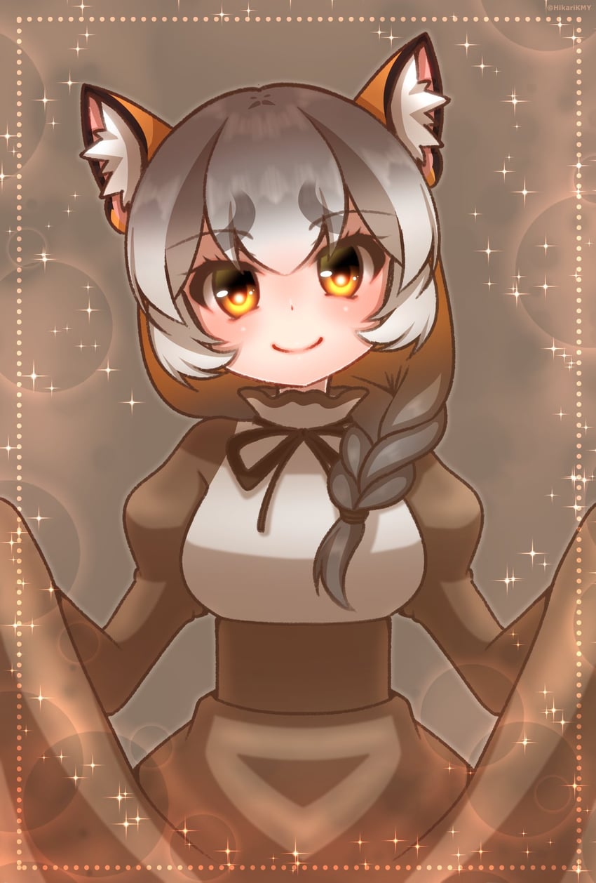 island fox (kemono friends and 1 more) drawn by hikarikmy