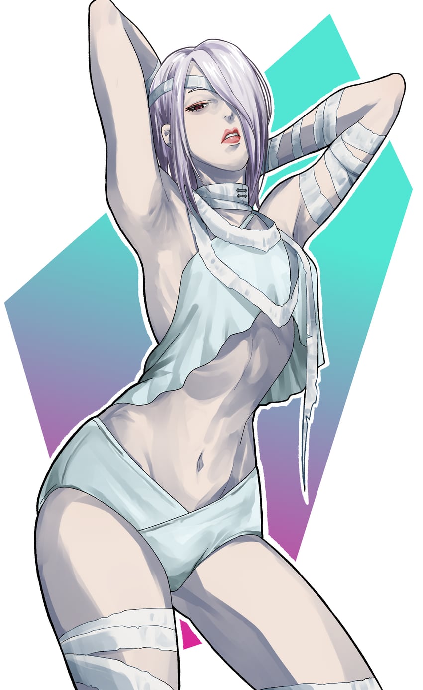 a.k.i. (street fighter and 1 more) drawn by knew_nothing