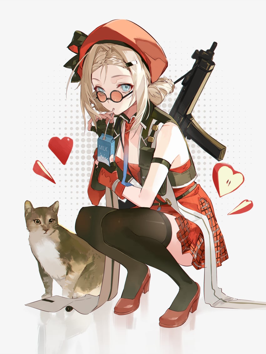 mp5 and peri (girls' frontline and 1 more) drawn by meng_ziya