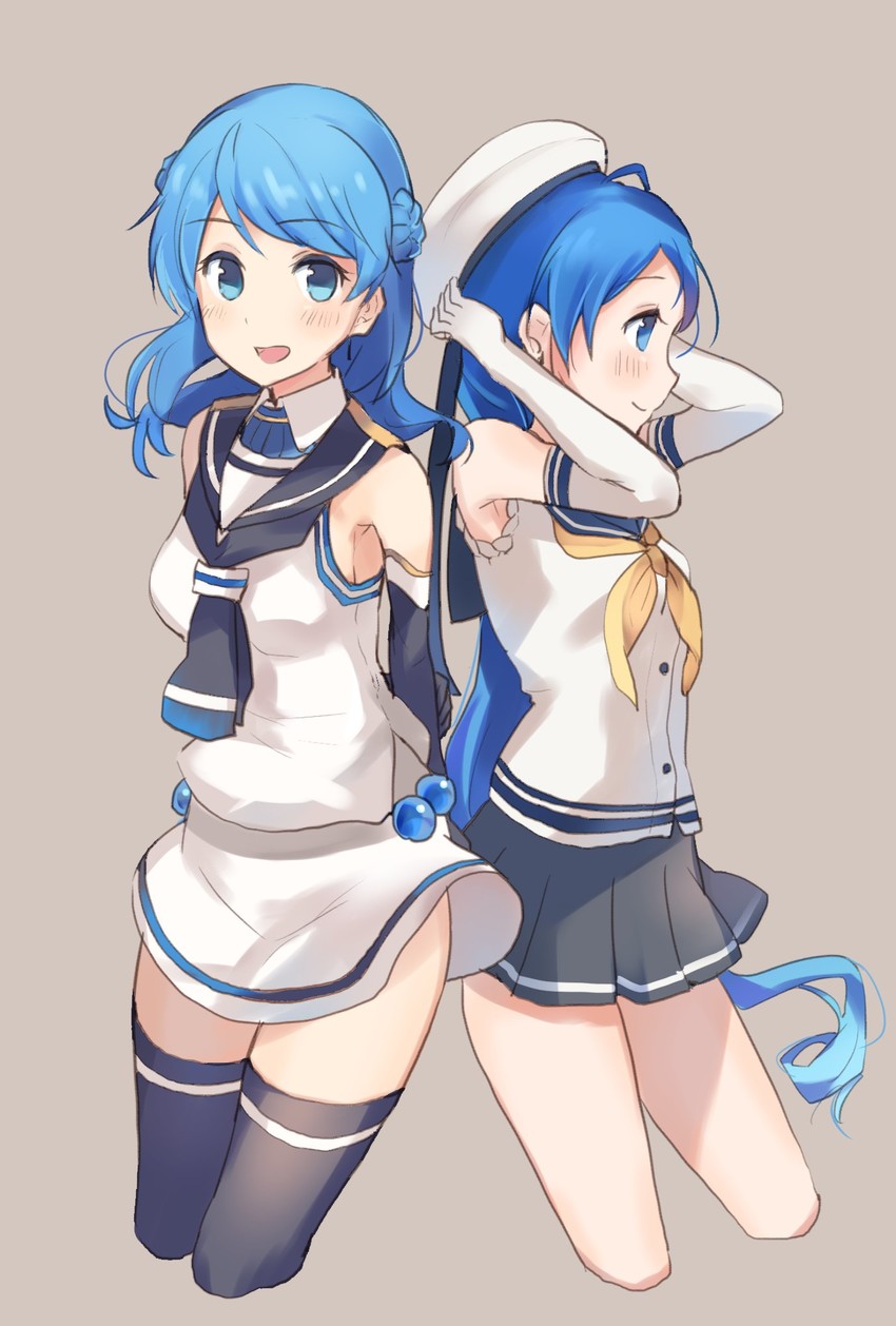samidare and urakaze (kantai collection) drawn by senbei_(senbe_i)