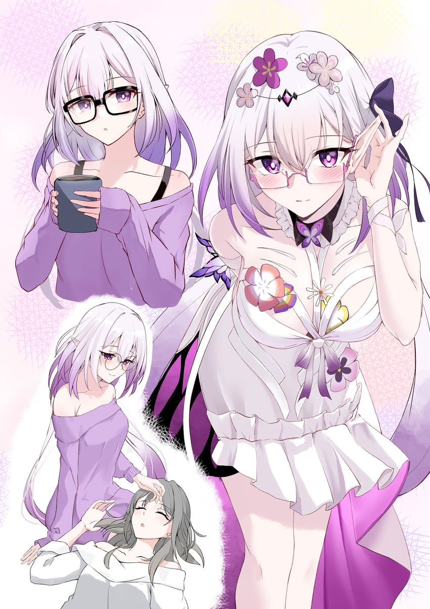 trailblazer, stelle, and castorice (honkai and 1 more) drawn by a10_(avxv8374)
