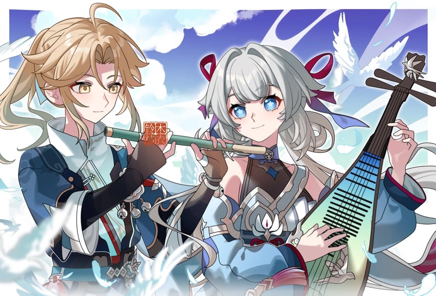 yanqing (honkai and 1 more) drawn by suzuki_xiaohongshu