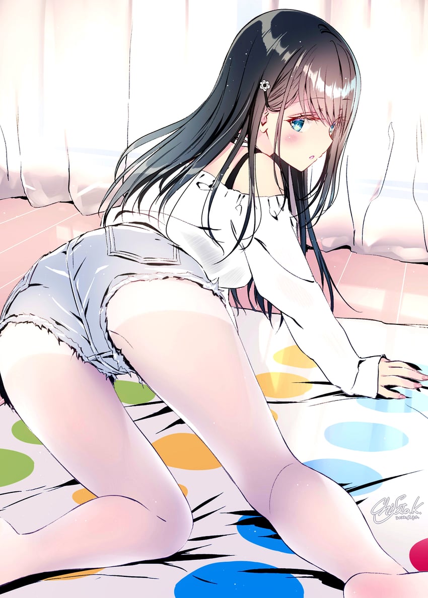 kuroe misa (shuu 4 de heya ni asobi ni kuru koakuma girl ha kubittake!) drawn by kobayashi_chisato