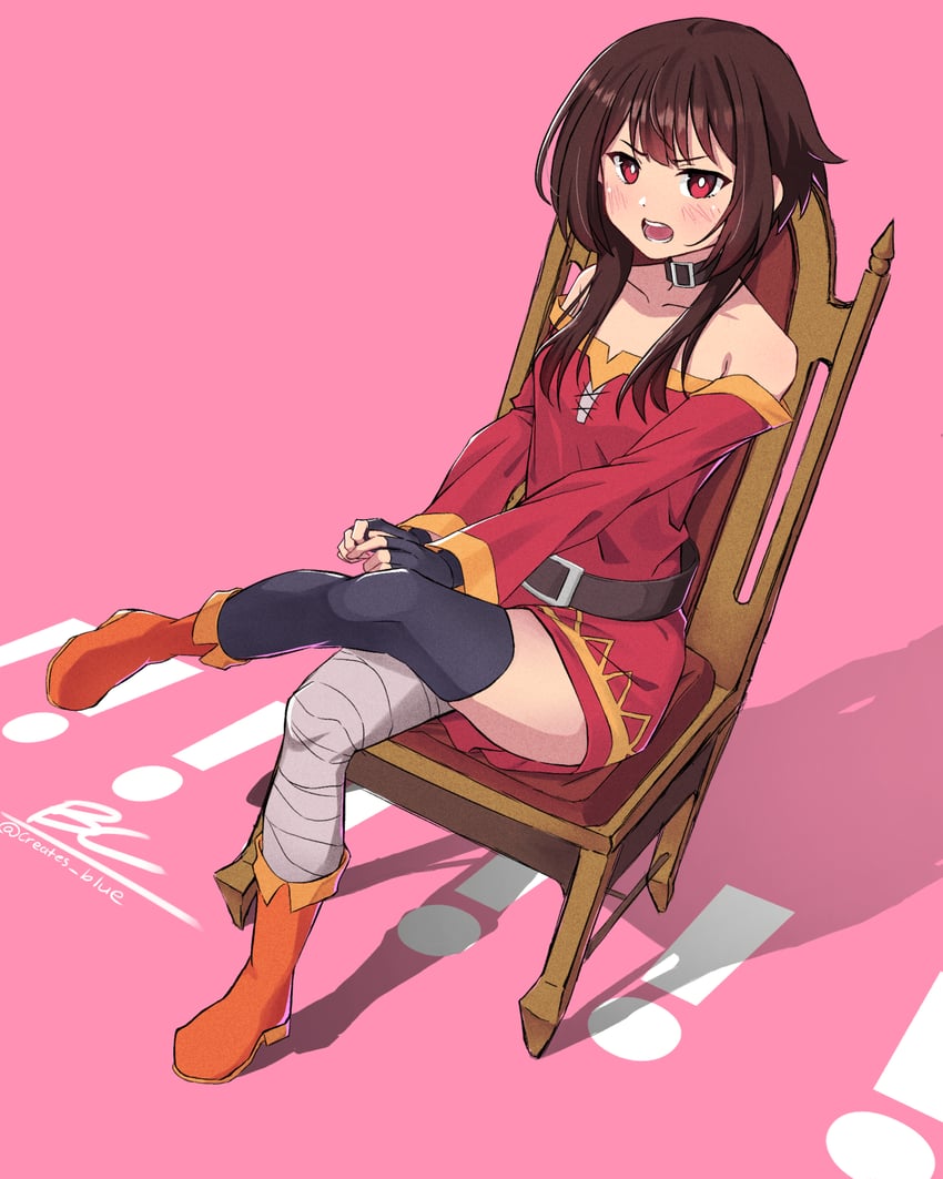 megumin (kono subarashii sekai ni shukufuku wo!) drawn by creates_blue_(megufan)