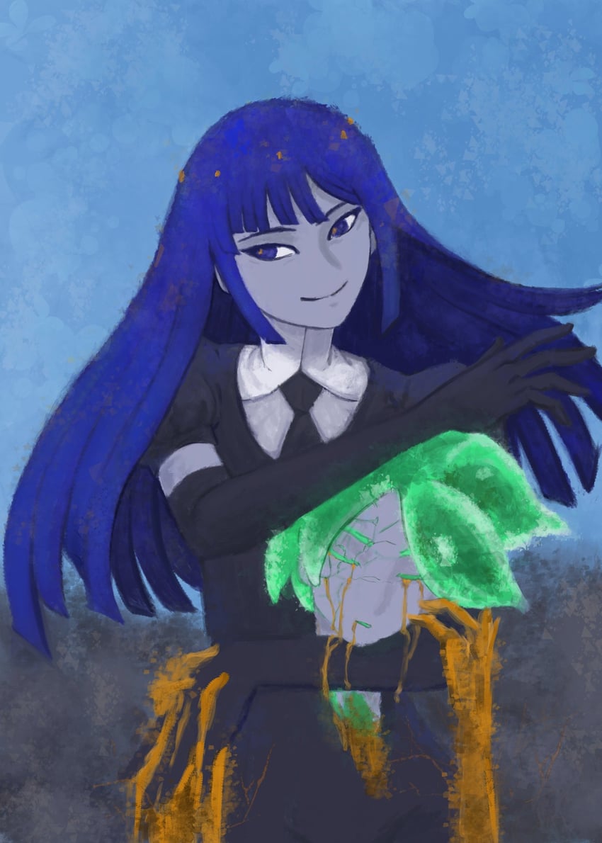 phosphophyllite and lapis lazuli (houseki no kuni) drawn by yaume