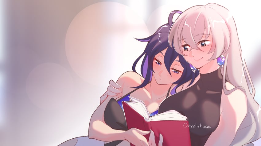 bronya rand and seele (honkai and 1 more) drawn by 0strolist