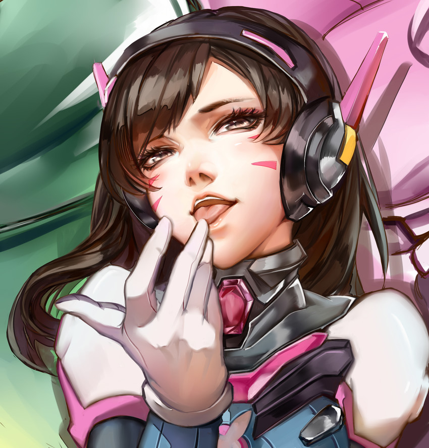 d.va (overwatch and 1 more) drawn by yaya_(shizuku)