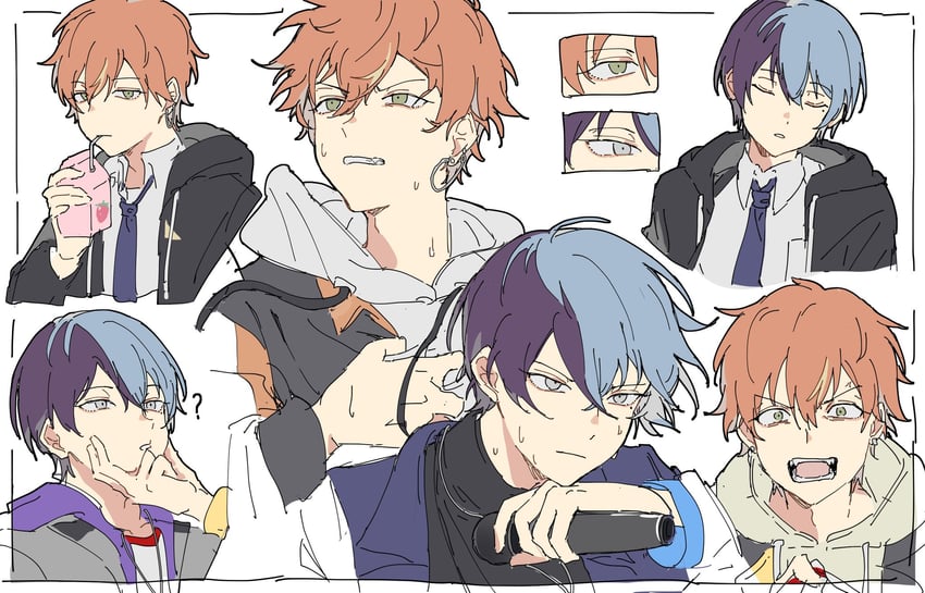 shinonome akito and aoyagi touya (project sekai) drawn by dayud11