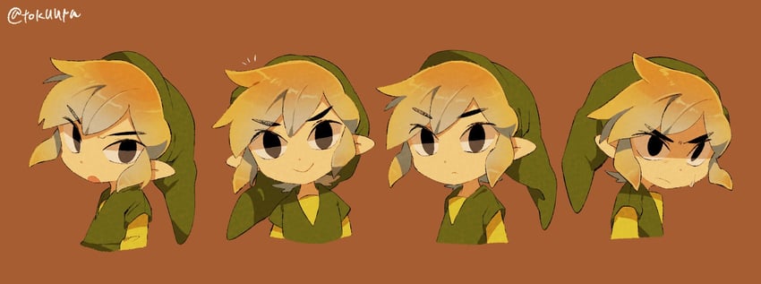 link and toon link (the legend of zelda and 1 more) drawn by tokuura
