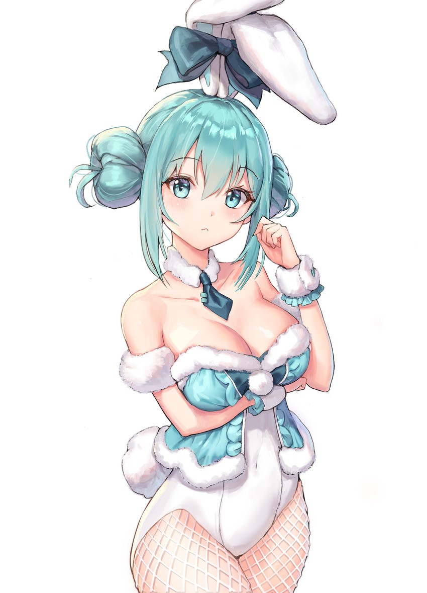 hatsune miku and bicute bunnies miku (vocaloid) drawn by tomto_mood