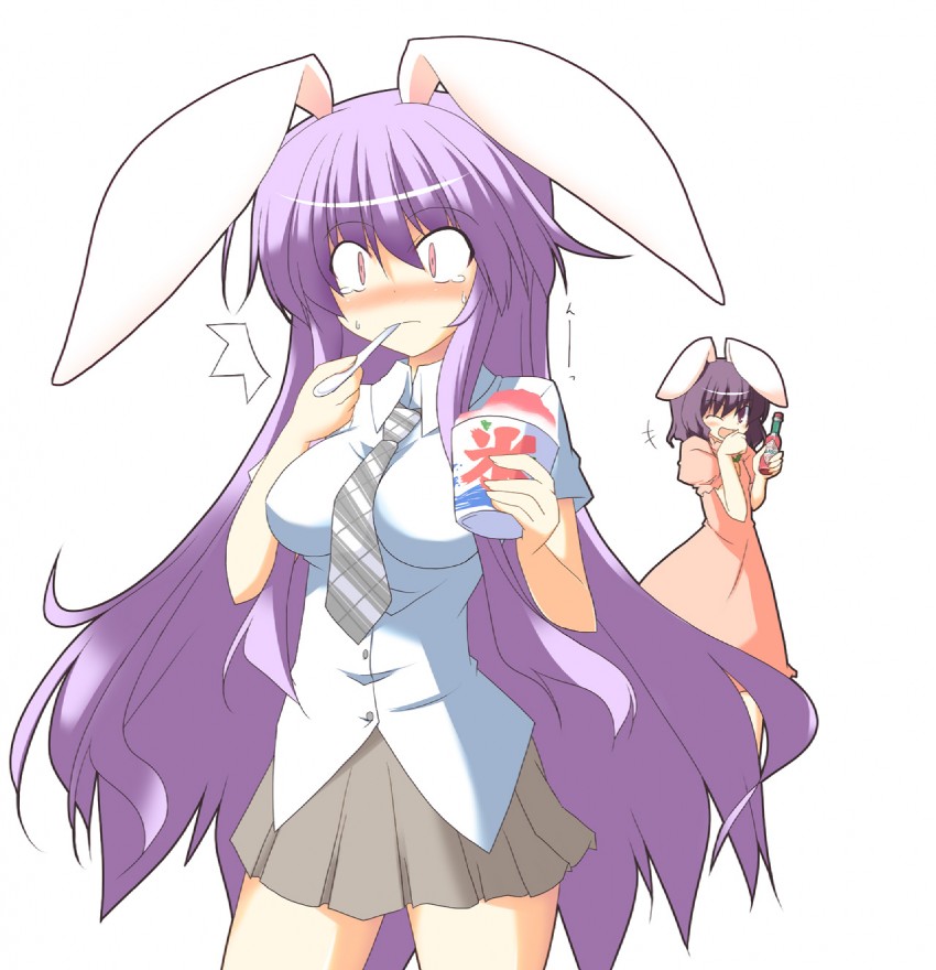 reisen udongein inaba and inaba tewi (touhou) drawn by kugui_kiyunemu