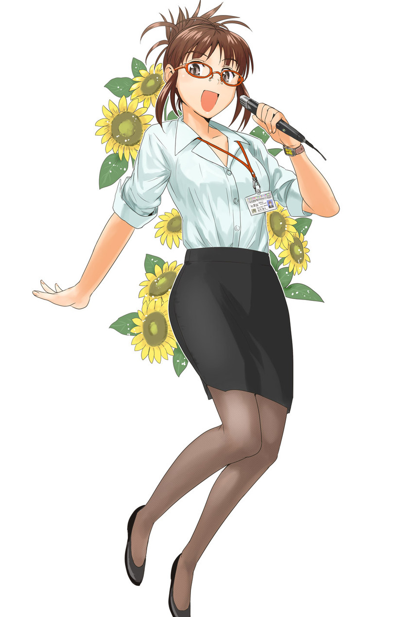 akizuki ritsuko (idolmaster and 1 more) drawn by tsurui
