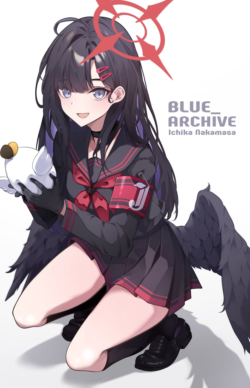 ichika and peroro (blue archive) drawn by hanahashi_bagara