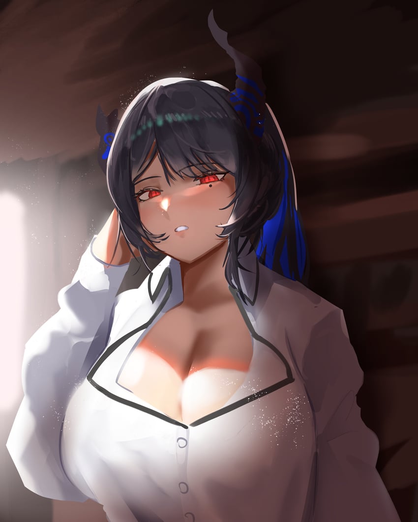 nerissa ravencroft (hololive and 1 more) drawn by daaku_(koizumi_arata)