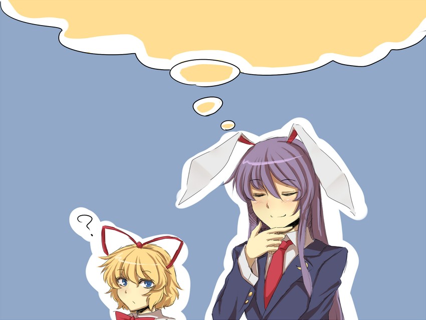 reisen udongein inaba and medicine melancholy (touhou) drawn by nicutoka