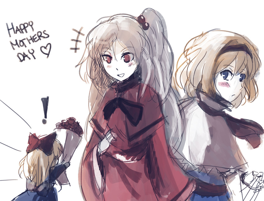 alice margatroid, shanghai doll, and shinki (touhou) drawn by zarisu