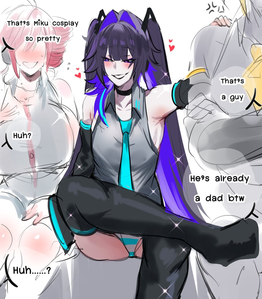 hatsune miku, kasane teto, and akita neru (original and 3 more) drawn by kurenaiz_(kuayrenaiz)