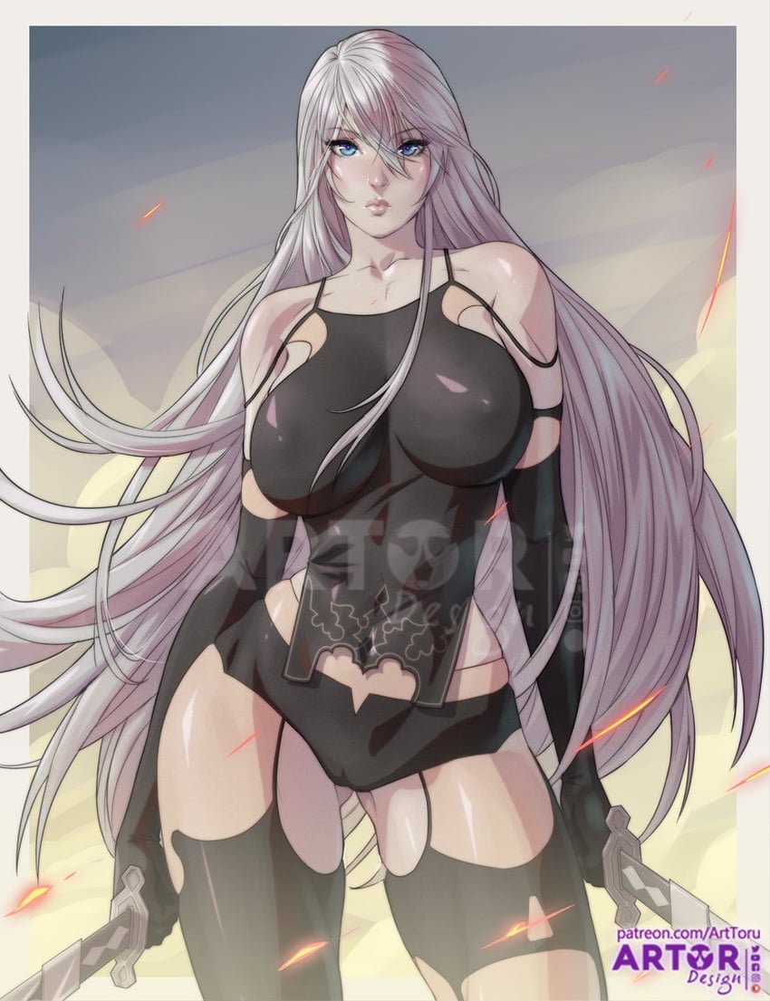 a2 (nier and 1 more) drawn by arttoru