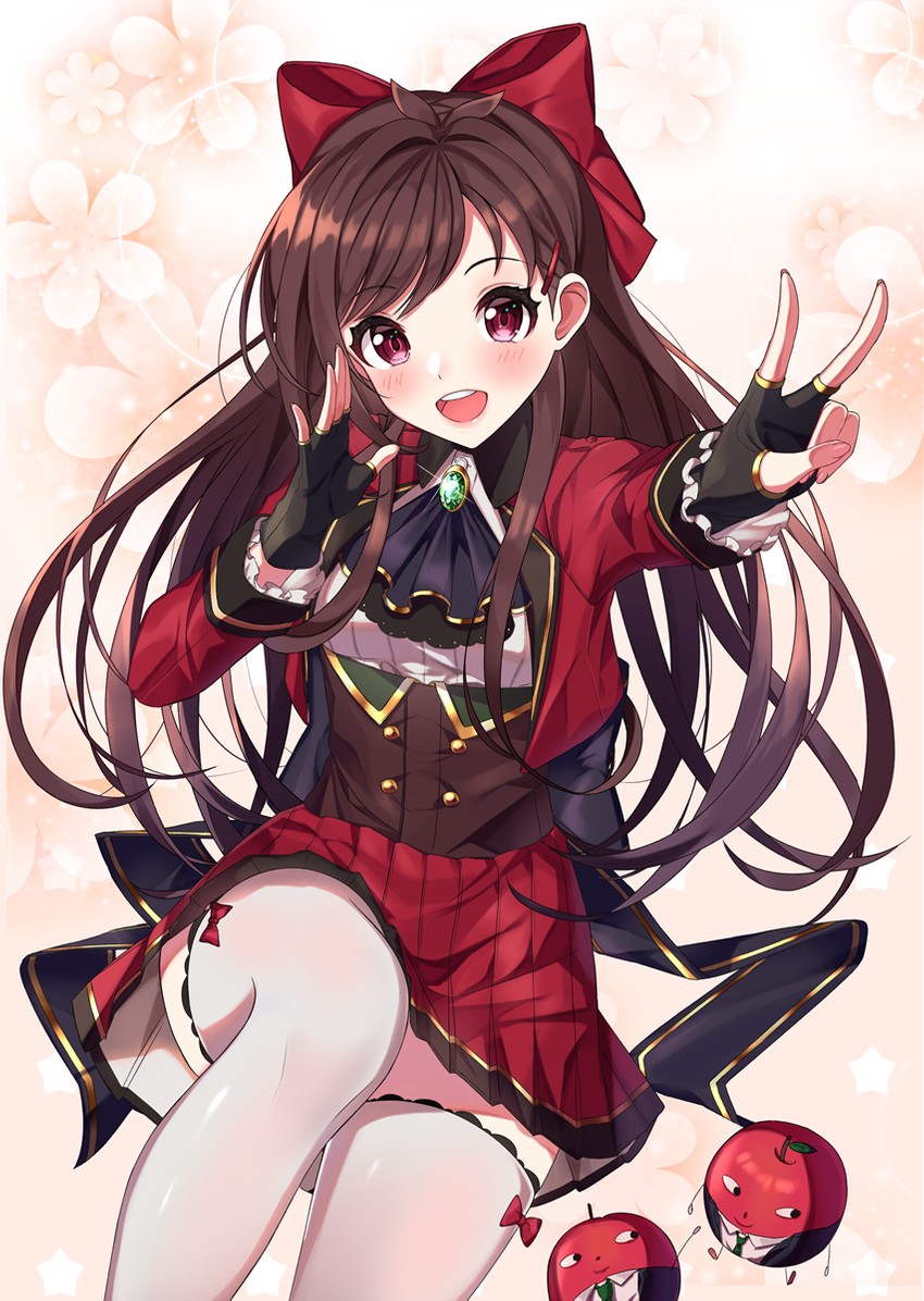 tsujino akari and ringorou (idolmaster and 1 more) drawn by sutoroa