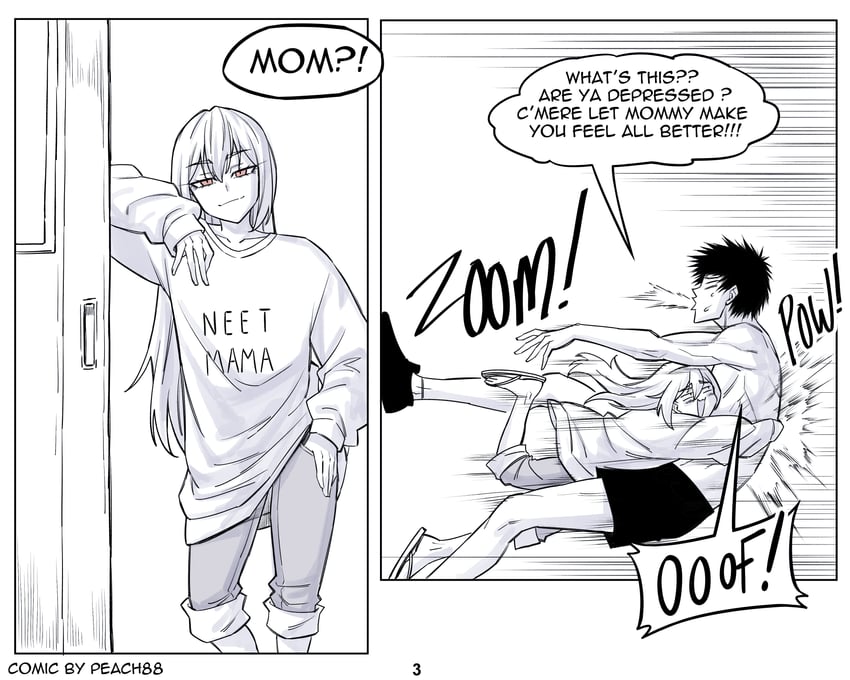 billy and billy's mother (original) drawn by peach88