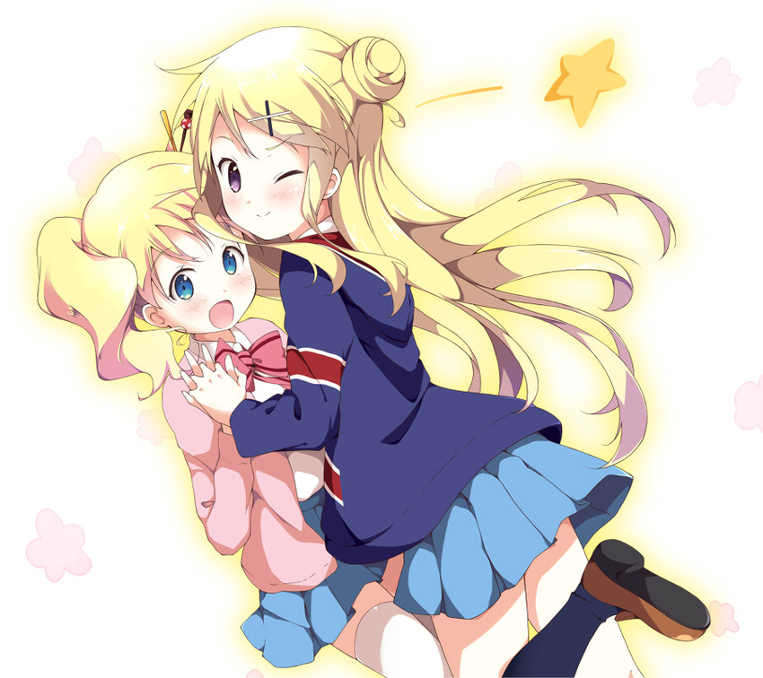 kujou karen and alice cartelet (kin-iro mosaic) drawn by toma_(shinozaki)