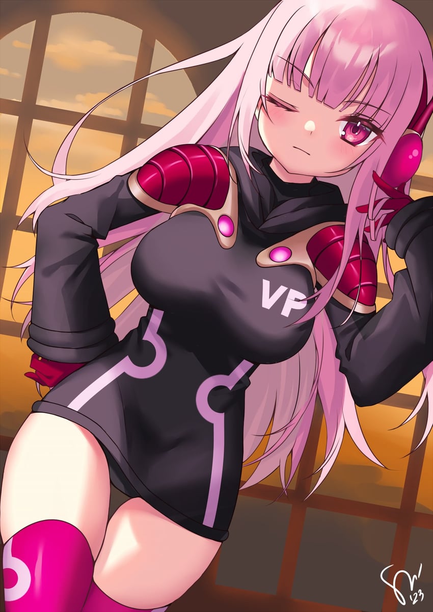 mori calliope and jewelry bonney (hololive and 2 more) drawn by watashishi
