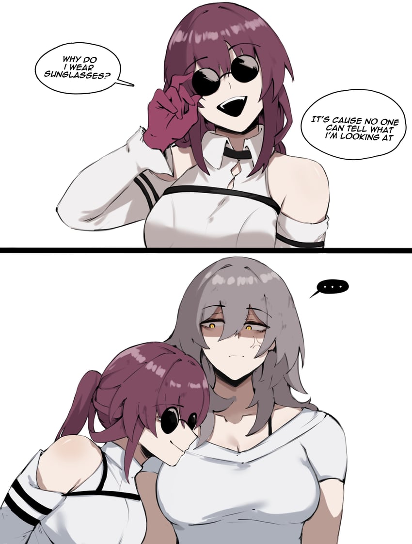 trailblazer, stelle, and kafka (honkai and 1 more) drawn by masoq