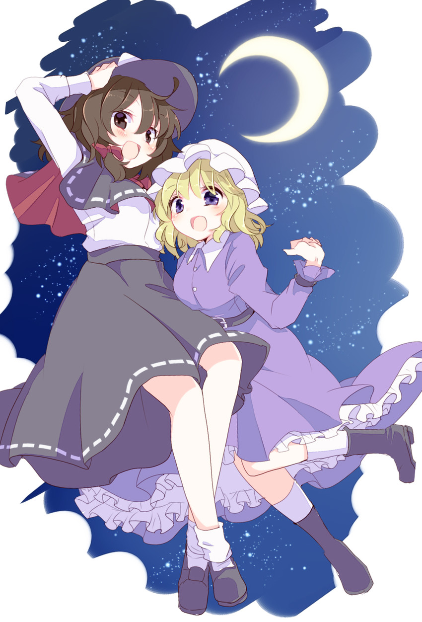 usami renko and maribel hearn (touhou) drawn by aoi_(annbi)