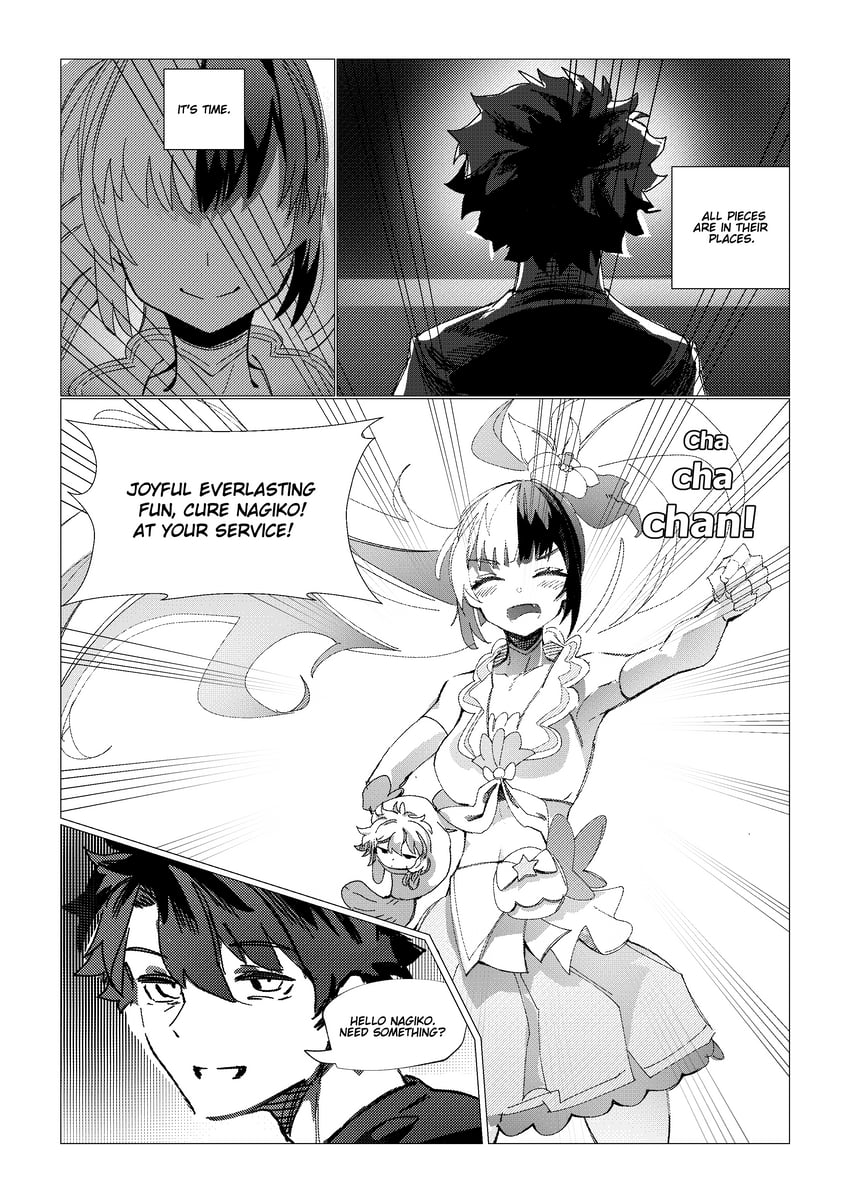 fujimaru ritsuka, fou, and sei shounagon (fate and 2 more) drawn by obazzotto