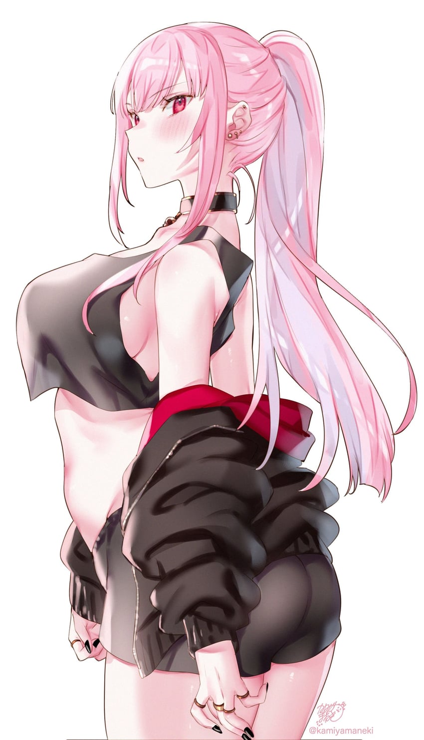 mori calliope (hololive and 1 more) drawn by kamiya_maneki