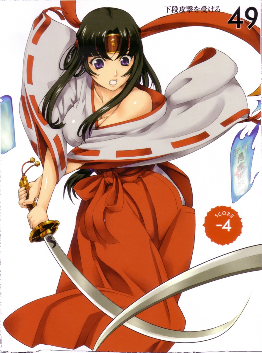 tomoe and musha miko tomoe (queen's blade) drawn by eiwa