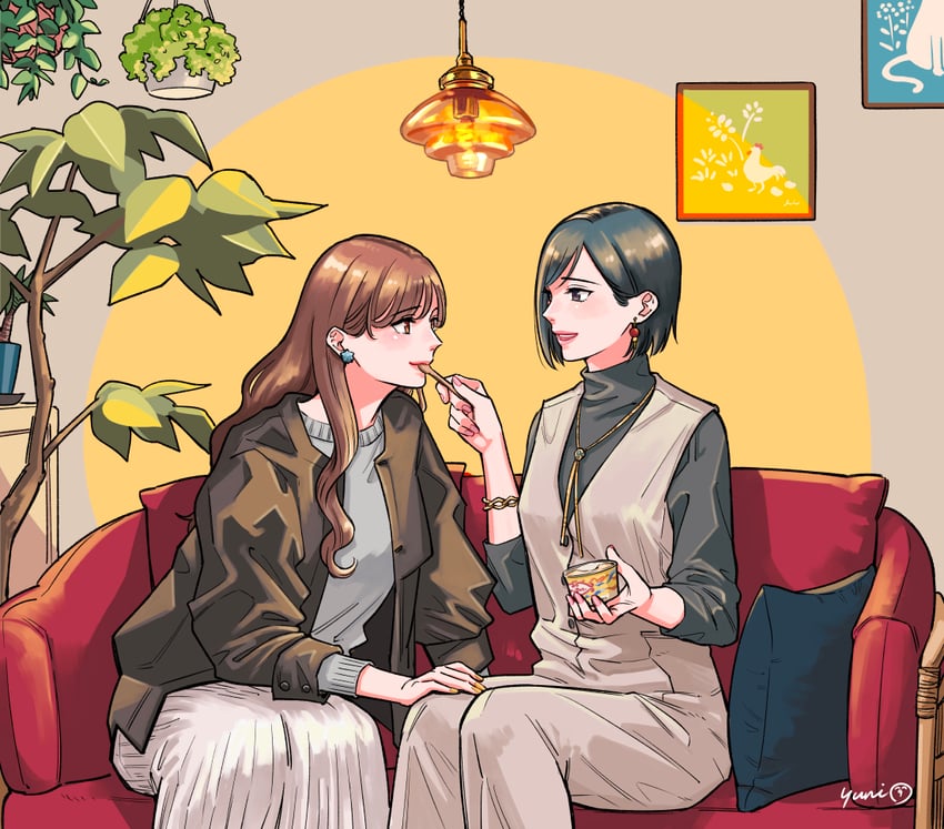 asano ayako and fujimura saori (nikurashii hodo aishiteru) drawn by yuni_(monoxx)