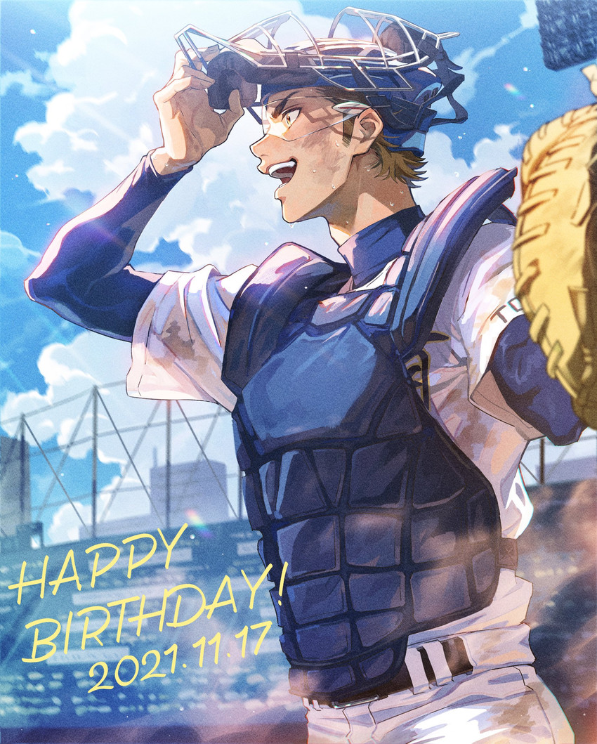 miyuki kazuya (ace of diamond) drawn by sato_(sato_1_11)