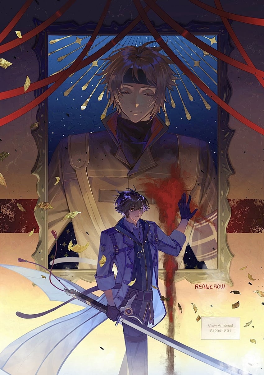 rean schwarzer and crow armbrust (eiyuu densetsu and 2 more) drawn by anotherside_rd