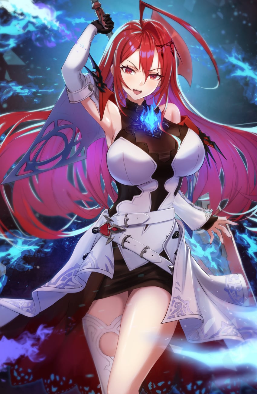 elizabeth rose bloodflame (hololive and 1 more) drawn by alulunkiruto