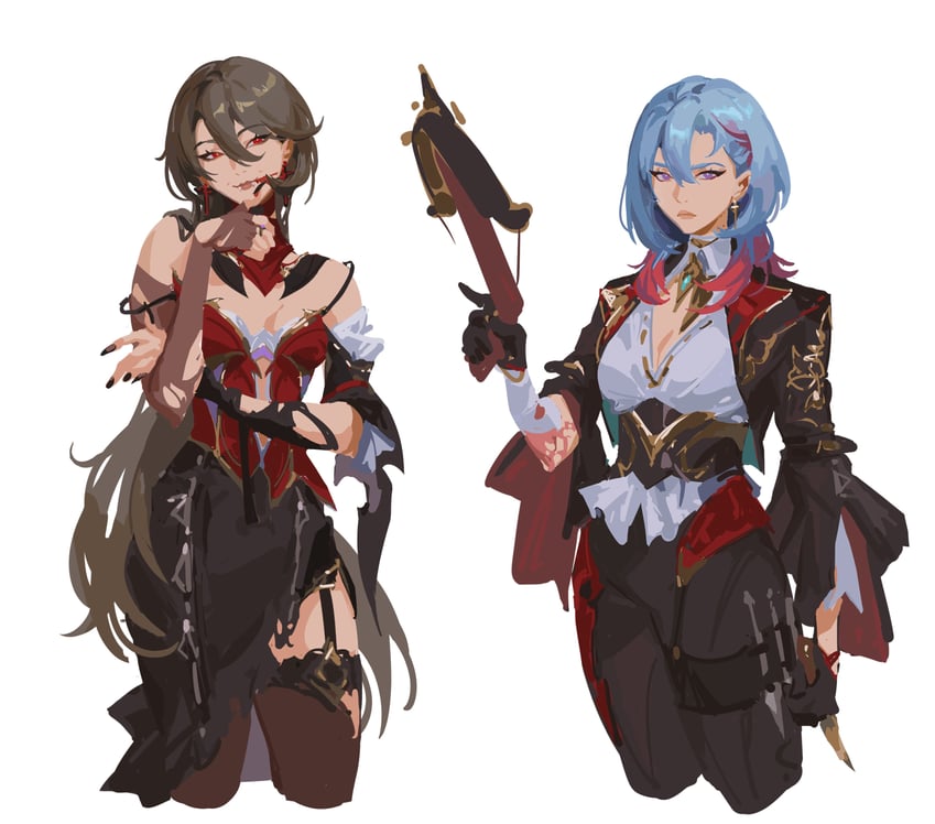 griseo and vita (honkai and 1 more) drawn by crmnlmlfhntr