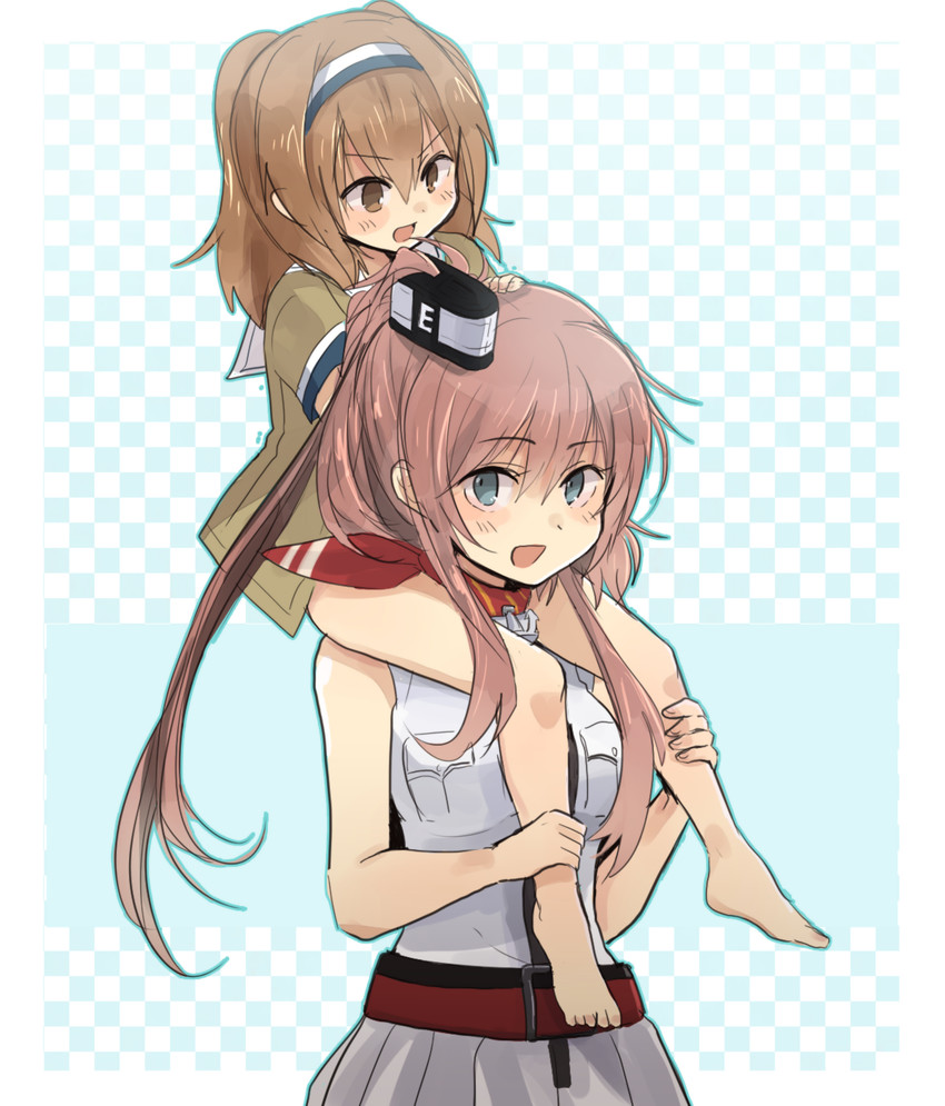 saratoga and i-26 (kantai collection) drawn by annin_musou