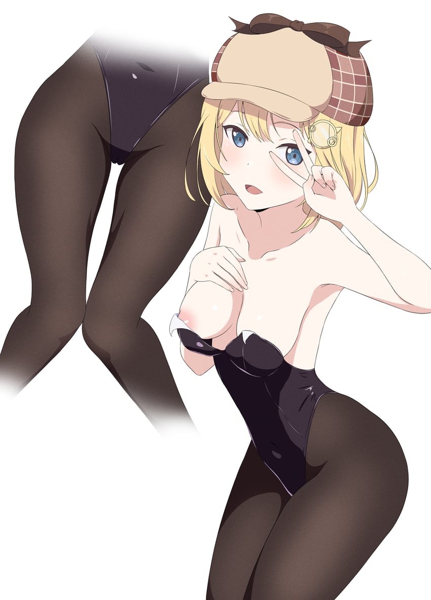 watson amelia (hololive and 1 more) drawn by coro_fae