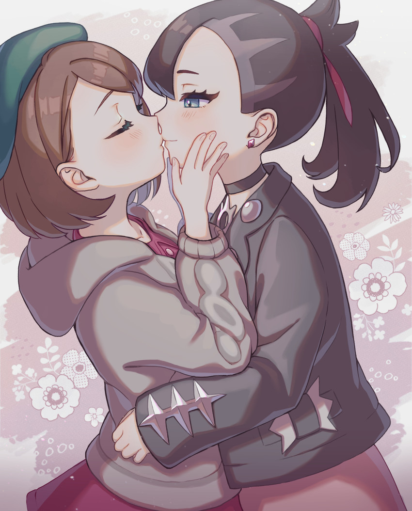 marnie and gloria (pokemon and 1 more) drawn by n2ewu