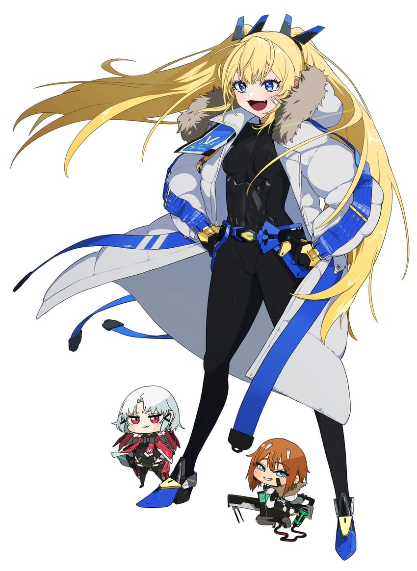 drake, laplace, and maxwell (goddess of victory: nikke) drawn by nikumanman
