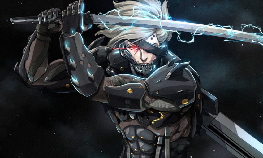 raiden (metal gear and 1 more) drawn by jazz_jack