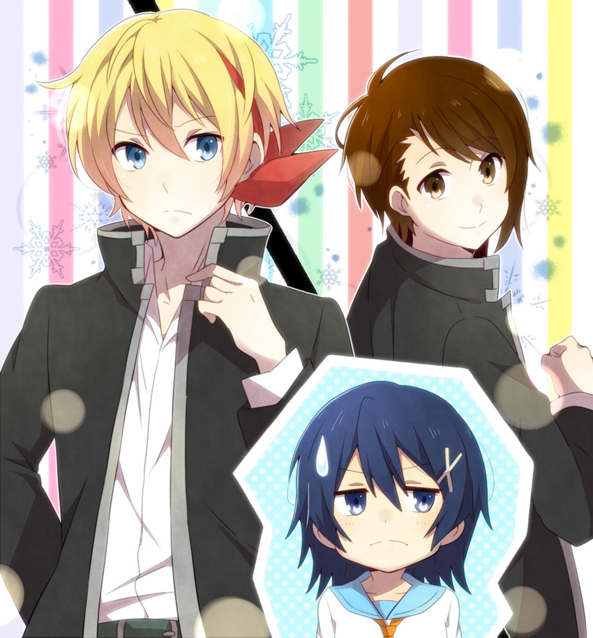 kirisaki chitoge, onodera kosaki, and ichijou raku (nisekoi) drawn by yukichi_(eikichi)