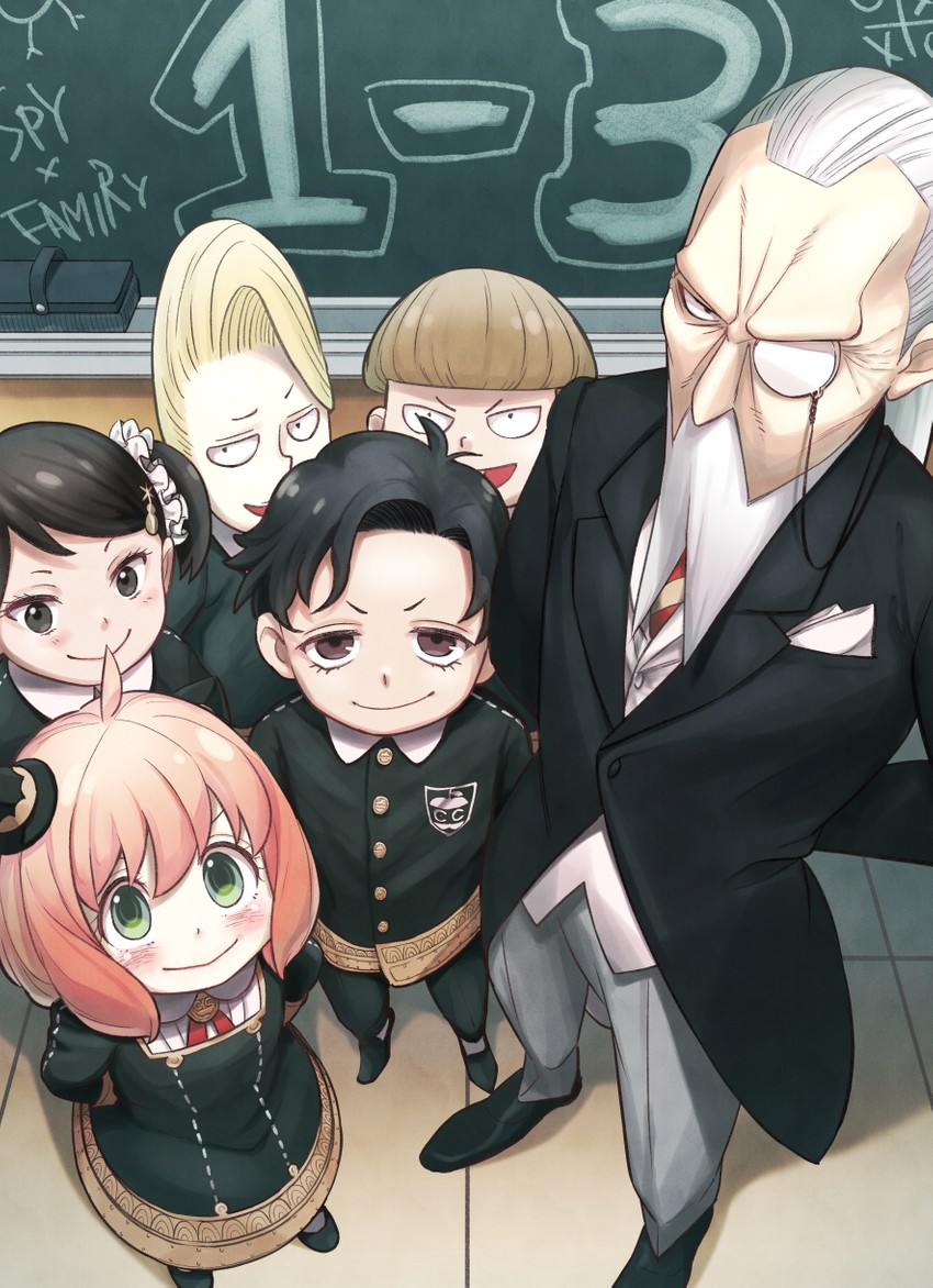 anya, damian desmond, becky blackbell, ewen egeburg, emile elman, and 1 more (spy x family) drawn by nonono_(1399900)
