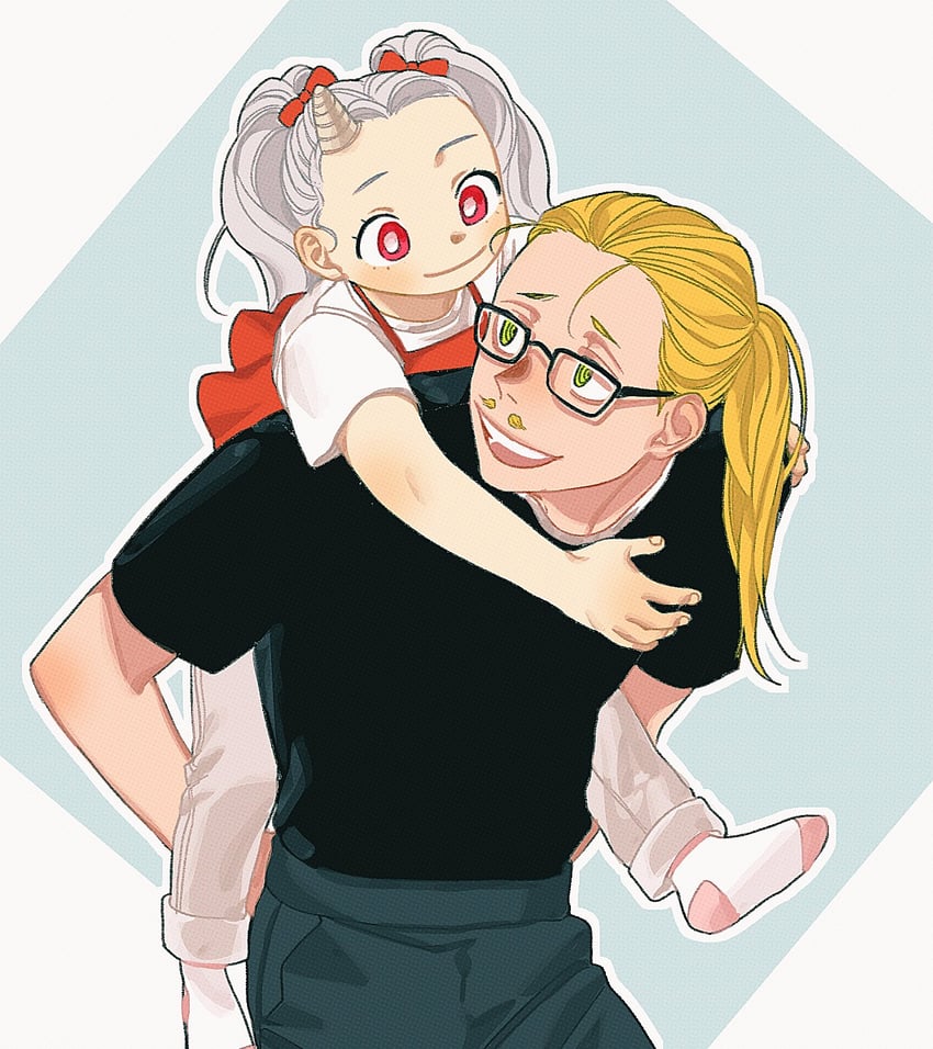 eri and present mic (boku no hero academia) drawn by oru_2ji