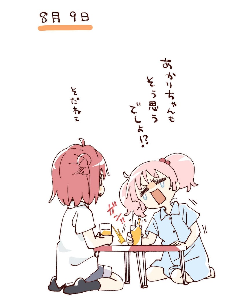 akaza akari and yoshikawa chinatsu (yuruyuri) drawn by namori