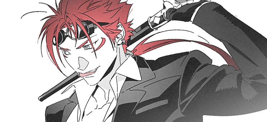 reno (final fantasy and 1 more) drawn by peonrin