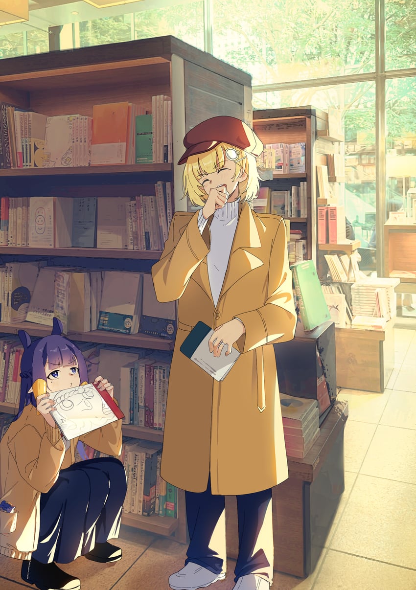 ninomae ina'nis and watson amelia (hololive and 1 more) drawn by lucferz