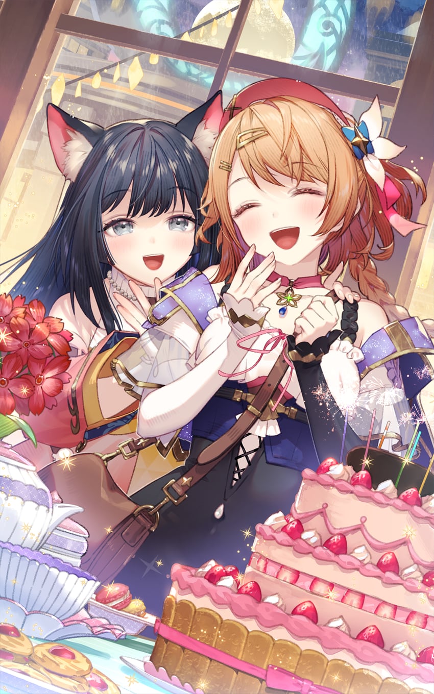 resna sternenlicht and izana kokoschka (atelier and 1 more) drawn by umiu_geso