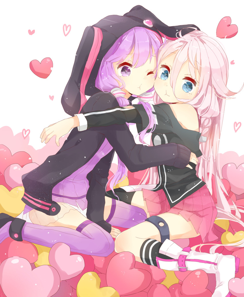 yuzuki yukari and ia (vocaloid and 1 more) drawn by jimmy_madomagi